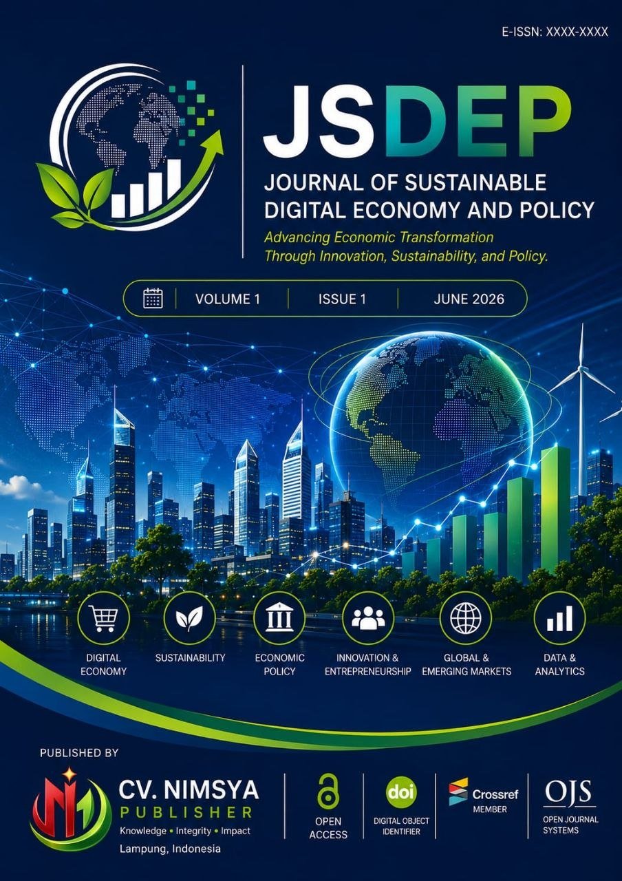 					View Vol. 1 No. 1 (2026): JSDEP : Journal of Sustainable Digital Economy and Policy
				