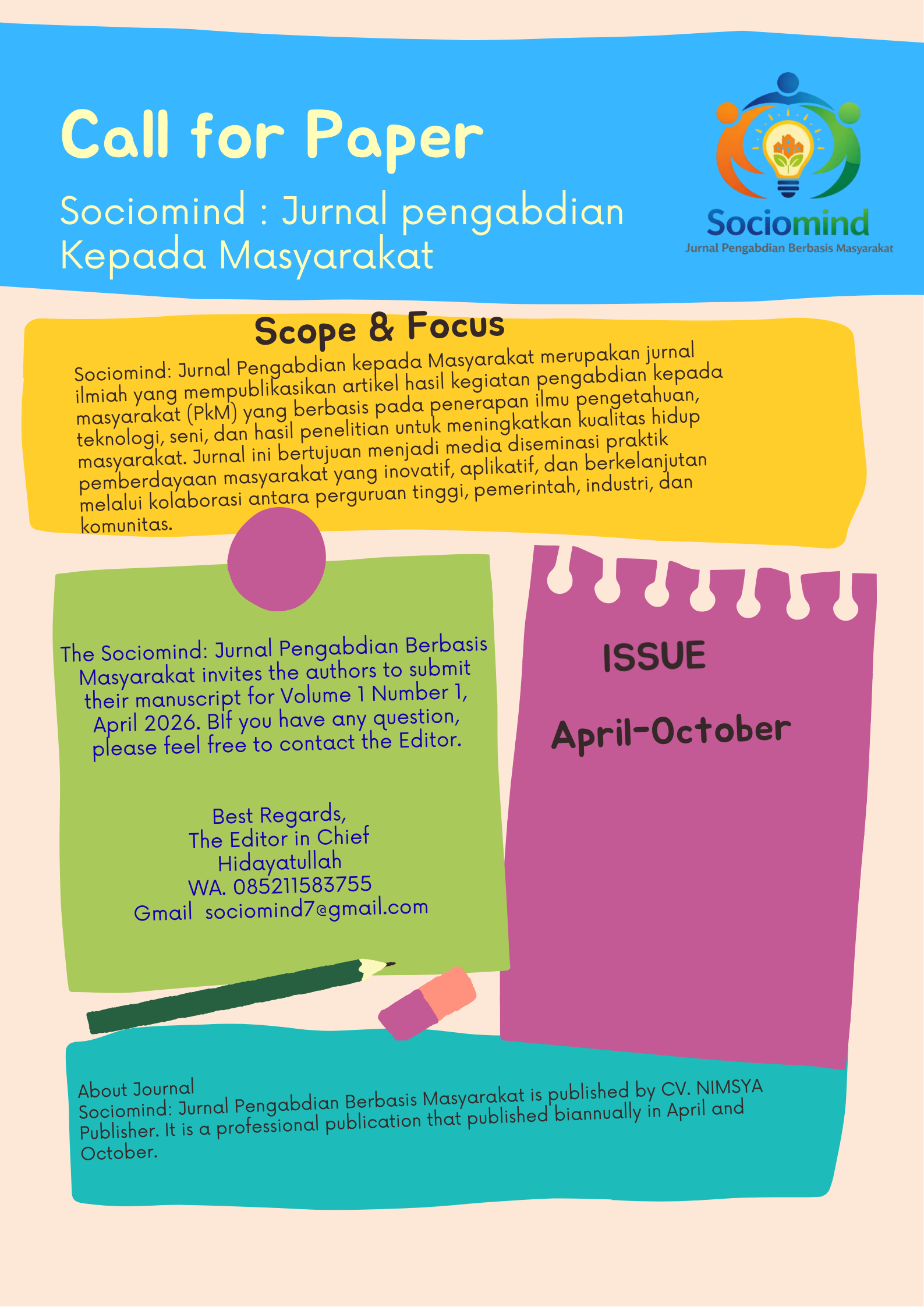 Sociomind: Jurnal Pengabdian Berbasis Masyarakat